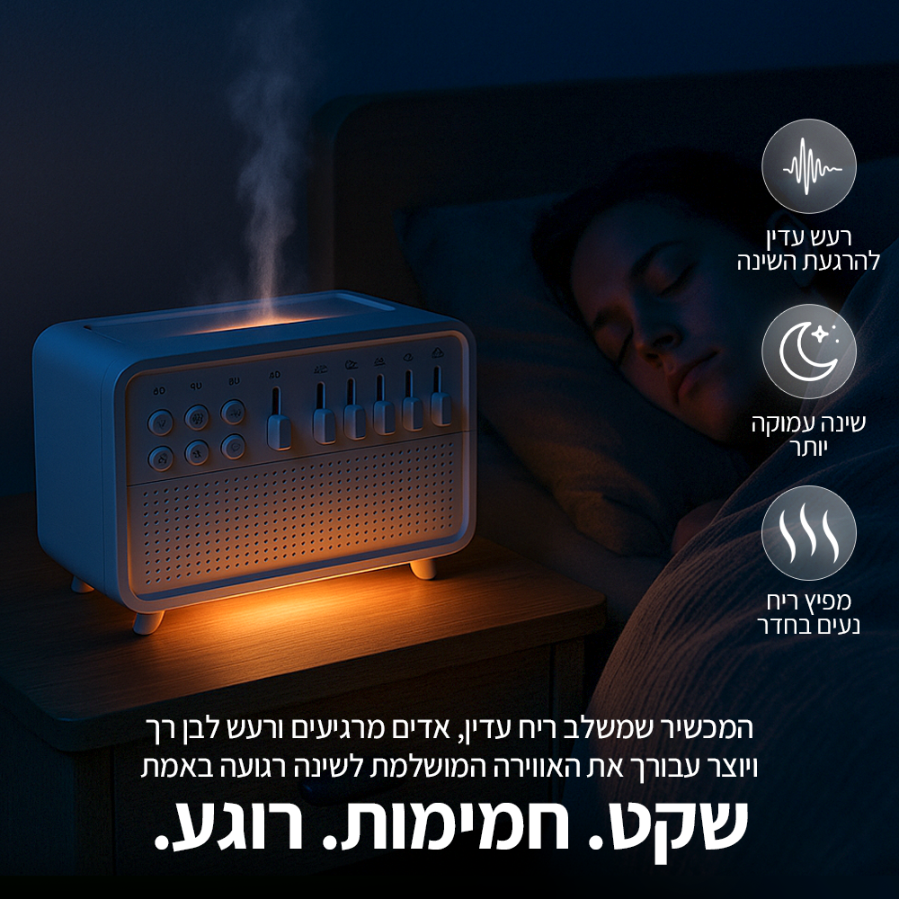רמקול רעשים לבנים לשינה עמוקה