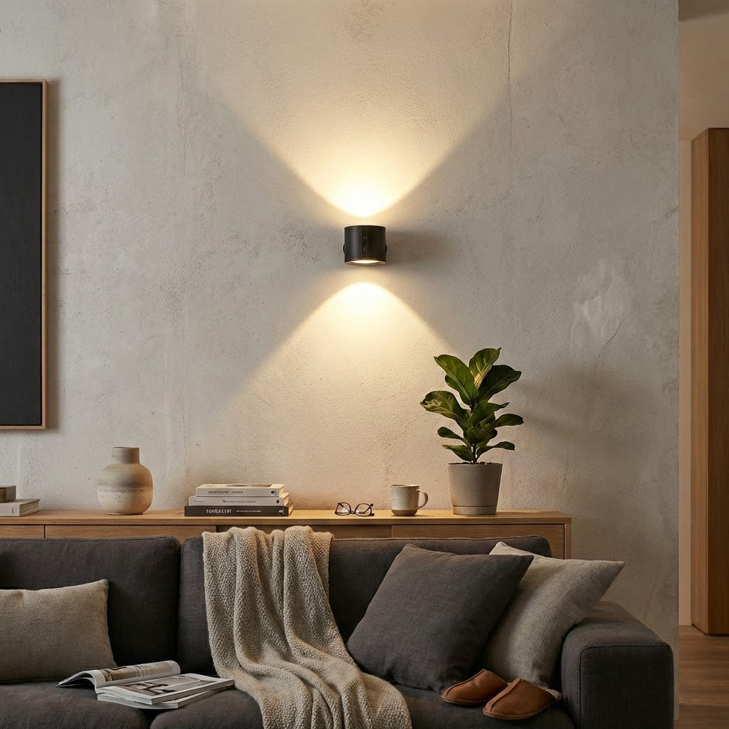 מנורת קיר אלחוטית נטענת 360°