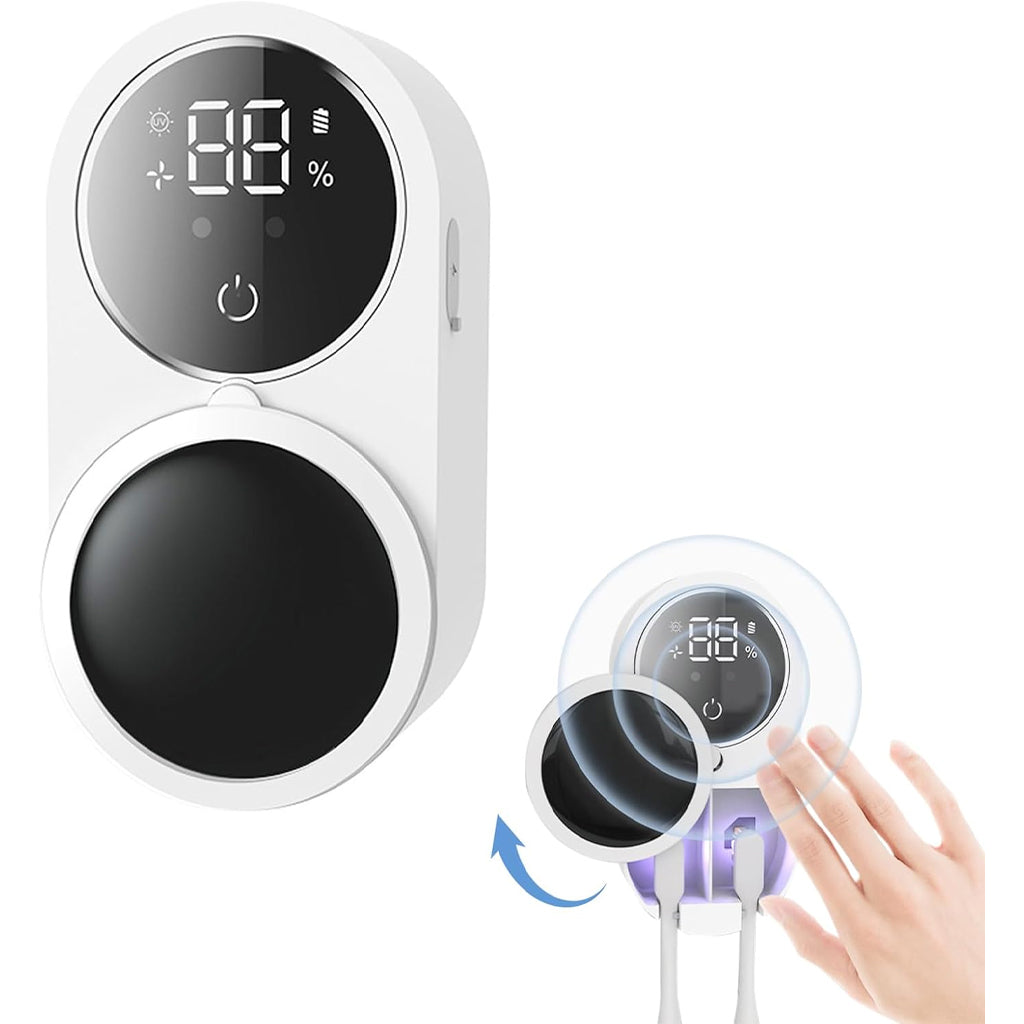 מעמד מברשות שיניים מחטא ללא קידוח