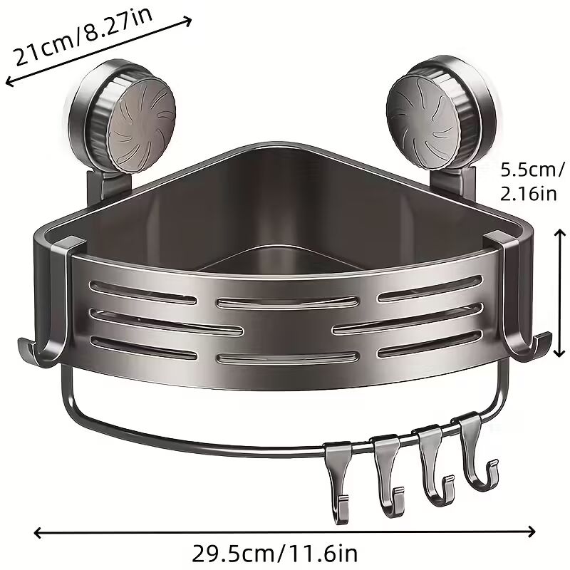 מדף אמבטיה חכם ללא קידוח